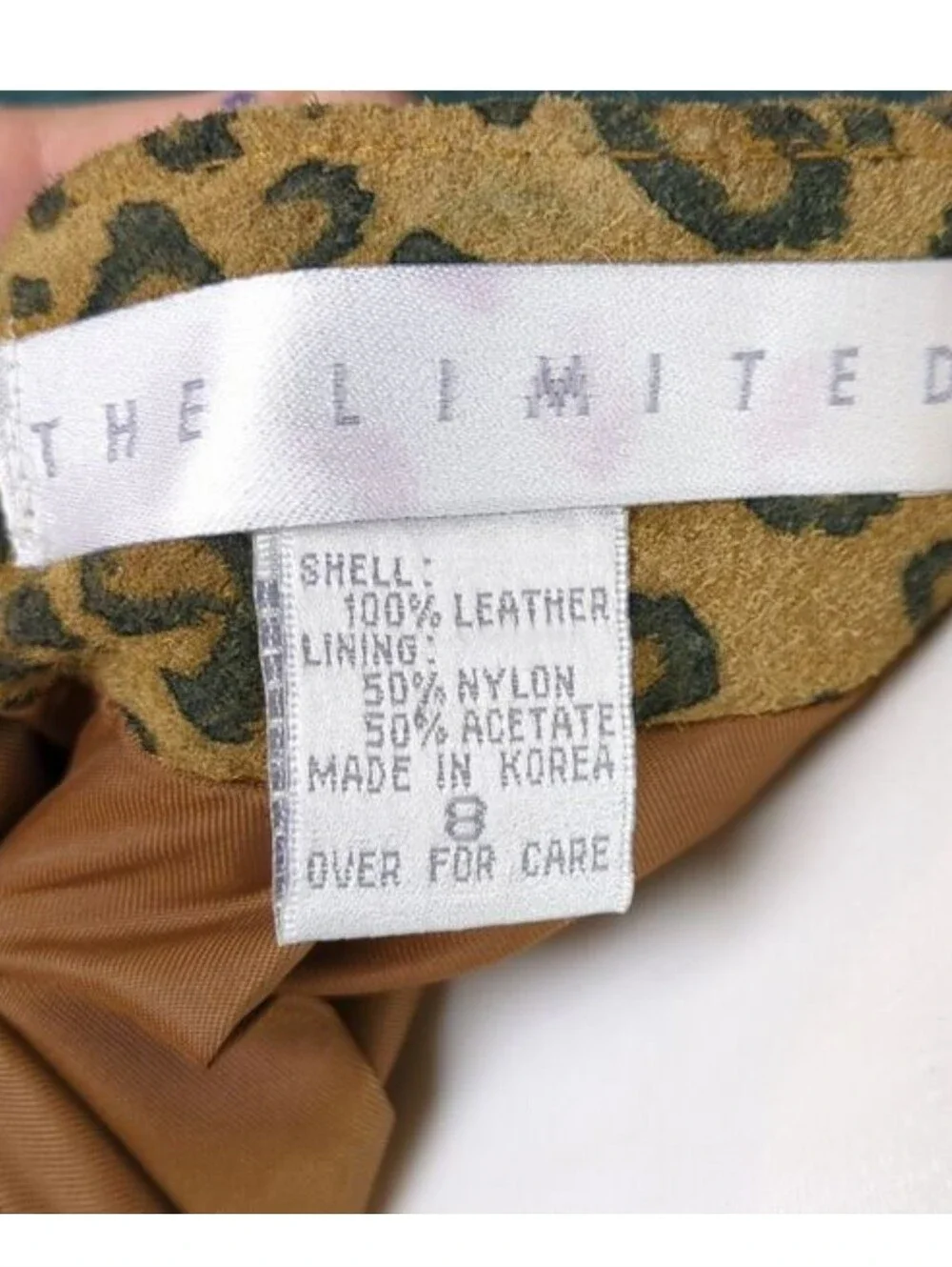 The Limited Vintage! Leopard Print Suede Pencil Skirt
